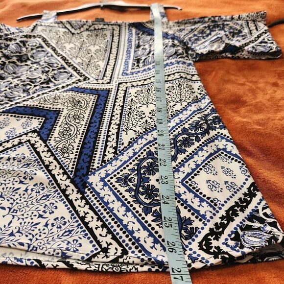 International Concepts Tops Women Size XL Cold Shoulder Sleeves Stretch - Picture 6 of 10